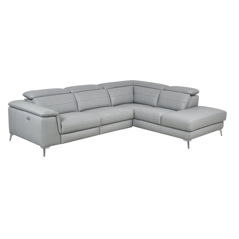 Homelegance Cinque Stationary Leather 2 pc Sectional 8256GY* IMAGE 2