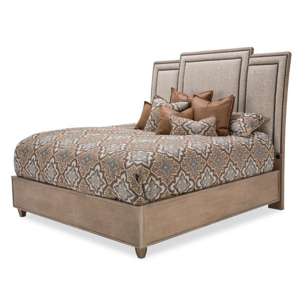 Michael Amini Tangier Coast California King Upholstered Panel Bed 9080000CK3-100 IMAGE 1