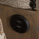 Michael Amini Tangier Coast King Upholstered Panel Bed 9080000EK3-100 IMAGE 4