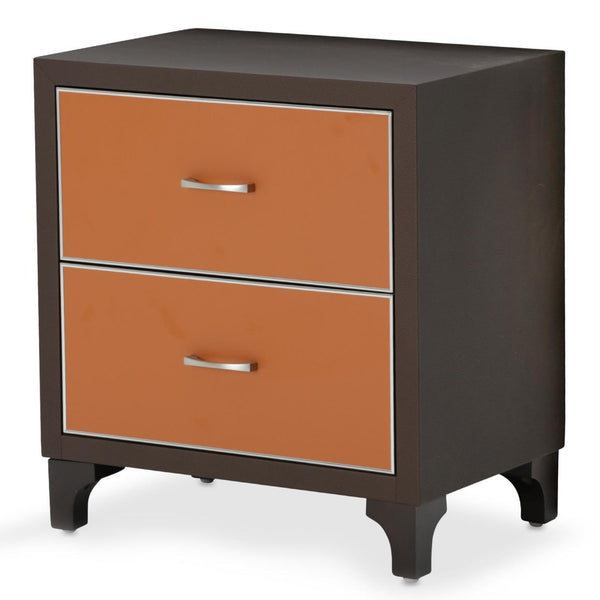 Michael Amini 21 Cosmopolitan 2-Drawer Nightstand 9029040-812 IMAGE 1