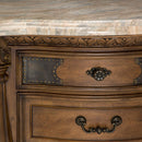 Michael Amini Eden's Paradise 3-Drawer Nightstand 9055040-211 IMAGE 4