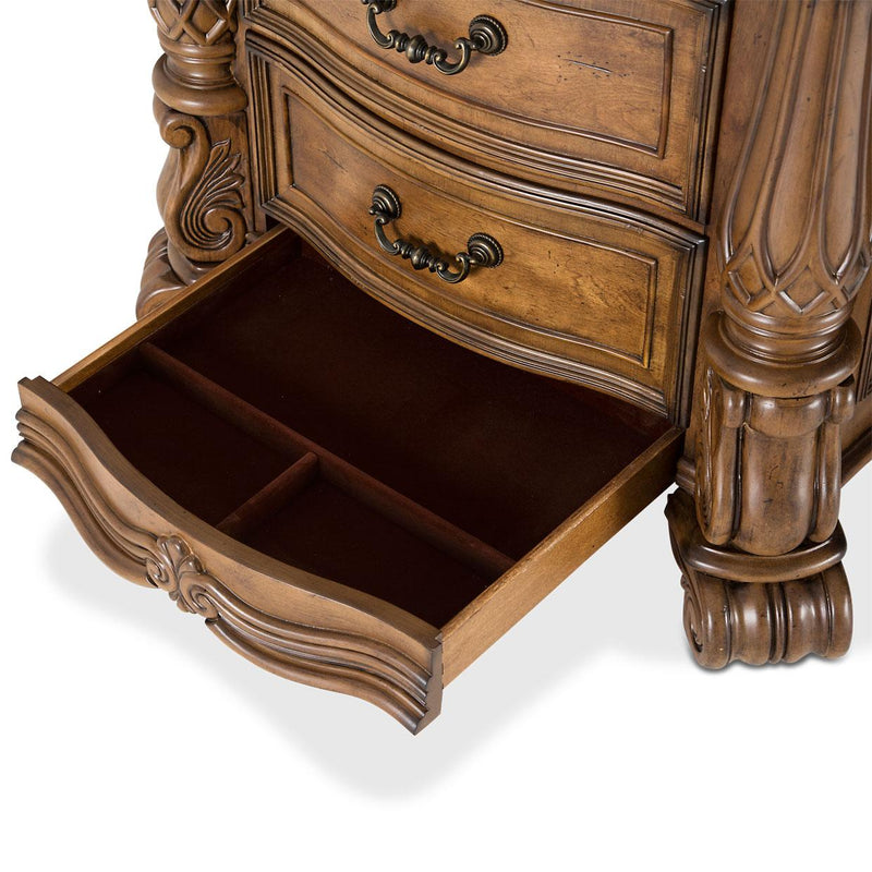 Michael Amini Eden's Paradise 3-Drawer Nightstand 9055040-211 IMAGE 5