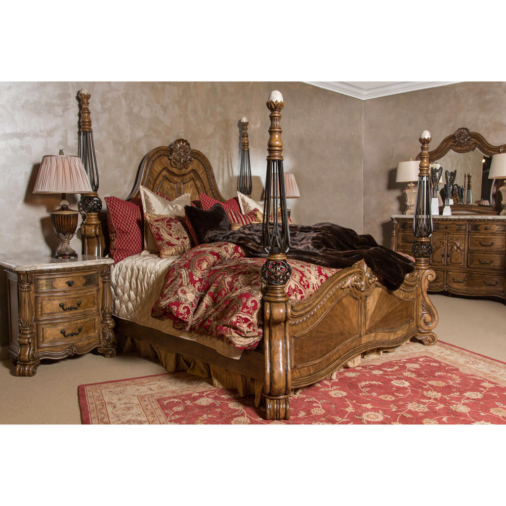 Michael Amini Eden's Paradise 3-Drawer Nightstand 9055040-211