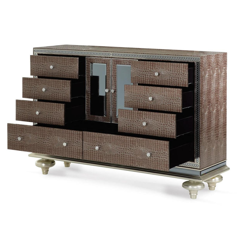 Michael Amini Hollywood Swank 8-Drawer Dresser 03050-33 IMAGE 3