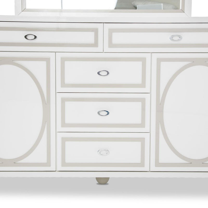 Michael Amini Sky Tower 5-Drawer Dresser 9025650-108 IMAGE 3