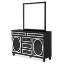 Michael Amini Sky Tower 5-Drawer Dresser 9025650-805 IMAGE 8