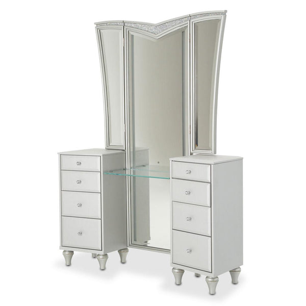 Michael Amini Melrose Plaza 8-Drawer Vanity Set 9019000VAN2-118 IMAGE 1