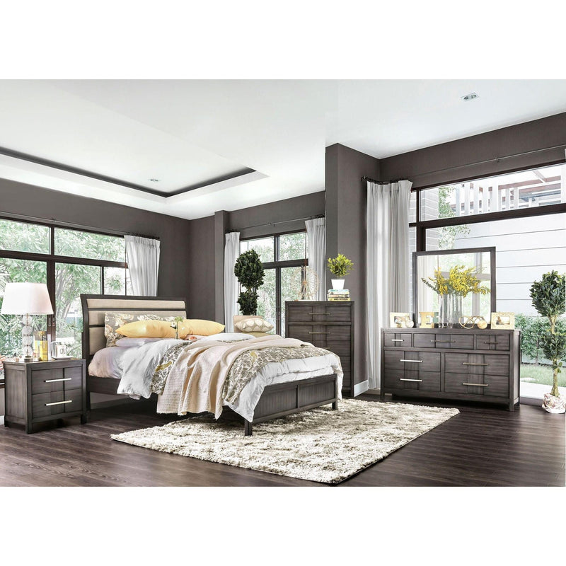 Furniture of America Berenice CM7580GY-CK California King Bed IMAGE 6