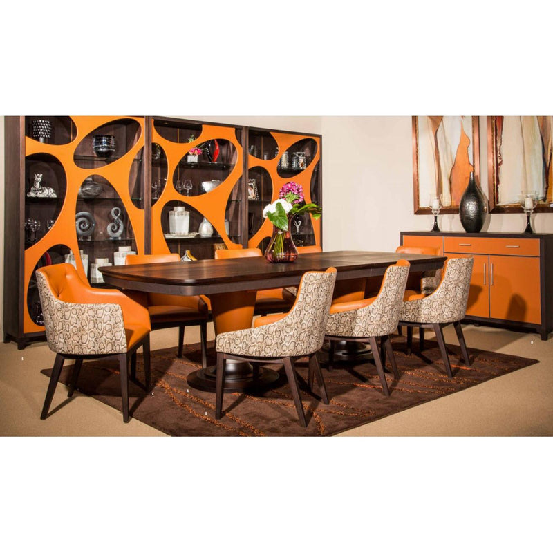 Michael Amini 21 Cosmopolitan Dining Table with Pedestal Base 9029002-812 IMAGE 6