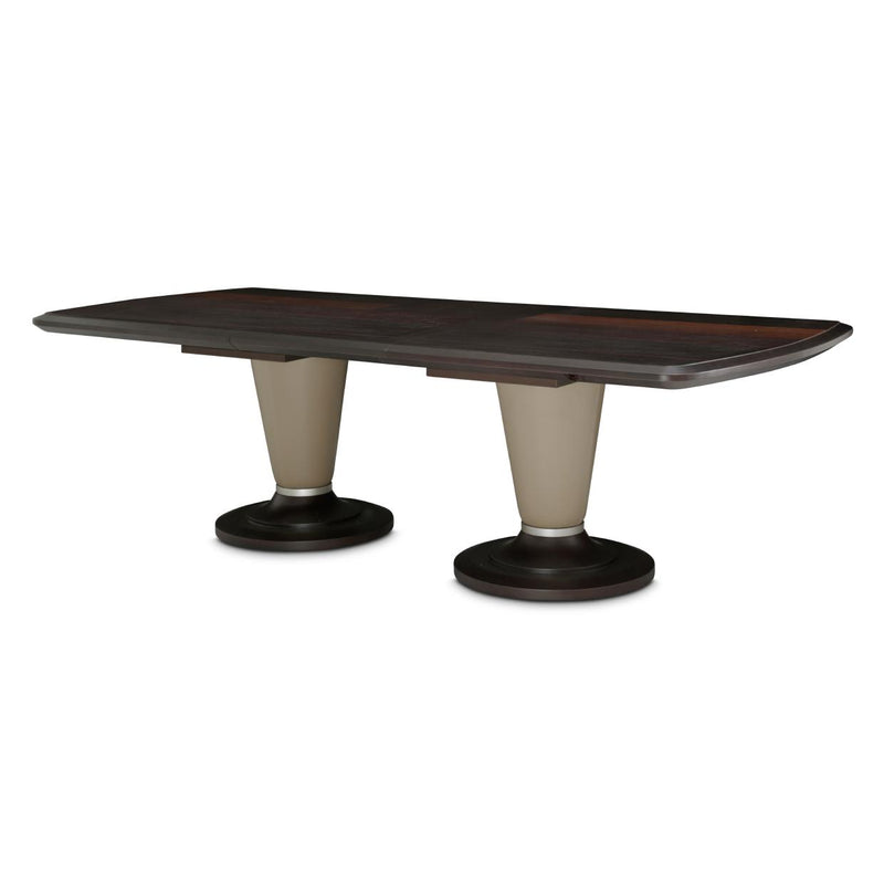 Michael Amini 21 Cosmopolitan Dining Table with Pedestal Base 9029002-212 IMAGE 3