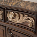 Michael Amini Platine De Royale Lt. Espresso Sideboard 09007-260-229 IMAGE 9