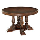 Michael Amini Round Windsor Court Dining Table with Pedestal Base 70001B-54/70001T-54 IMAGE 1