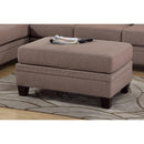 Poundex Fabric Ottoman F6517 IMAGE 1