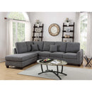 Poundex Fabric 2 pc Sectional F6511 IMAGE 1