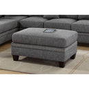 Poundex Fabric Ottoman F6515 IMAGE 1