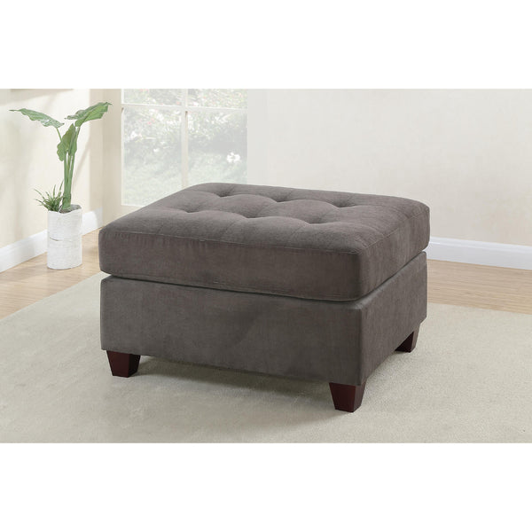 Poundex Fabric Ottoman F7119 IMAGE 1