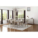 Poundex Dining Table with Glass Top F2430 IMAGE 1