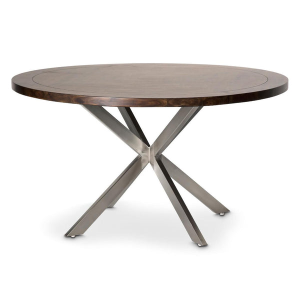 Michael Amini Round Diversey Dining Table with Pedestal Base FS-DVRSY001 IMAGE 1