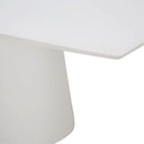 Michael Amini Matrix Dining Table with Glass Top and Pedestal Base TR-MATRX002 IMAGE 2