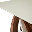 Michael Amini Rapture Dining Table with Glass Top and Pedestal Base TR-RPTRE002 IMAGE 2