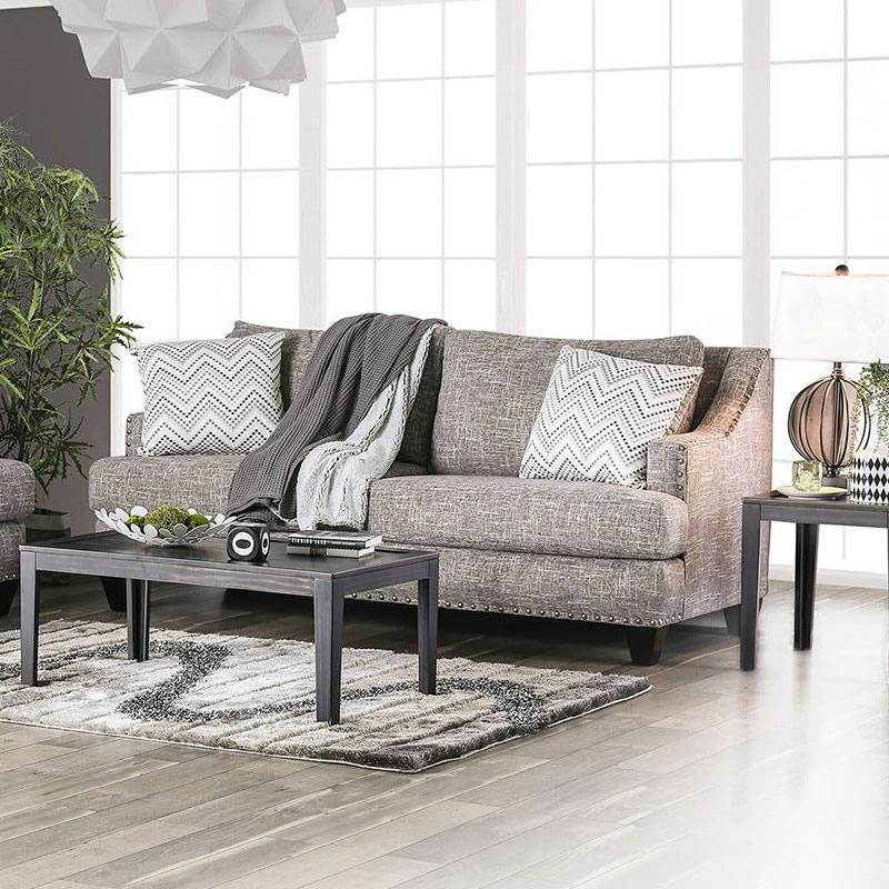 Furniture of America Erika Stationary Fabric Sofa SM6420-SF IMAGE 2