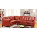Furniture of America Peever Leatherette 2 pc Sectional CM6268RD-SET IMAGE 1