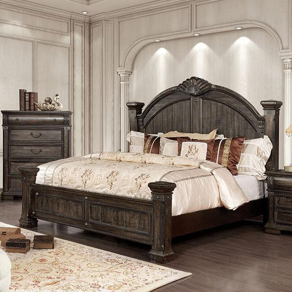 Furniture of America Genevieve Queen Poster Bed CM7428Q-BED IMAGE 1