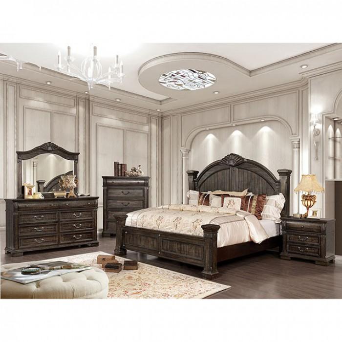 Furniture of America Genevieve Queen Poster Bed CM7428Q-BED IMAGE 2