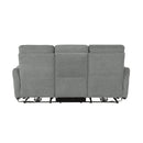 Homelegance Edition Power Reclining Fabric Sofa 9804DV-3PWH IMAGE 3