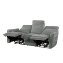 Homelegance Edition Power Reclining Fabric Sofa 9804DV-3PWH IMAGE 4