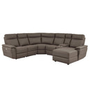 Homelegance Olympia Power Reclining Leather 6 pc Sectional 8308*6B IMAGE 1