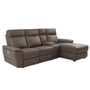Homelegance Olympia Power Reclining Leather 4 pc Sectional 8308*4LC5R IMAGE 2
