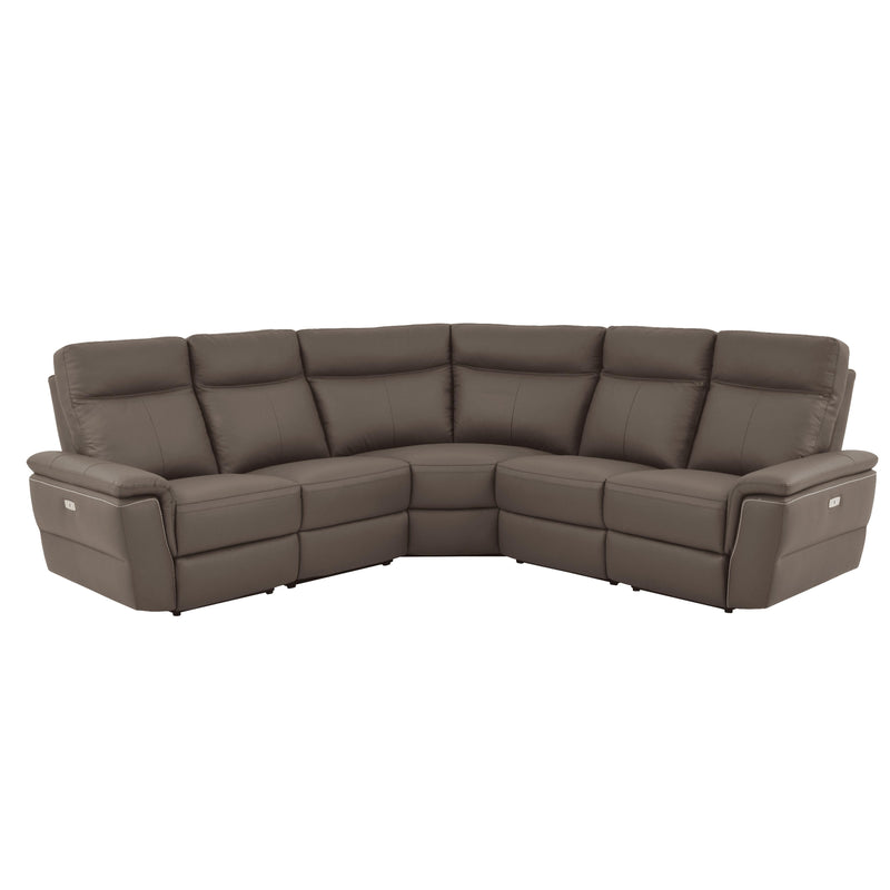 Homelegance Olympia Power Reclining Leather 5 pc Sectional 8308*5C IMAGE 1
