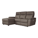 Homelegance Olympia Power Reclining Leather 3 pc Sectional 8308*35LRC IMAGE 2