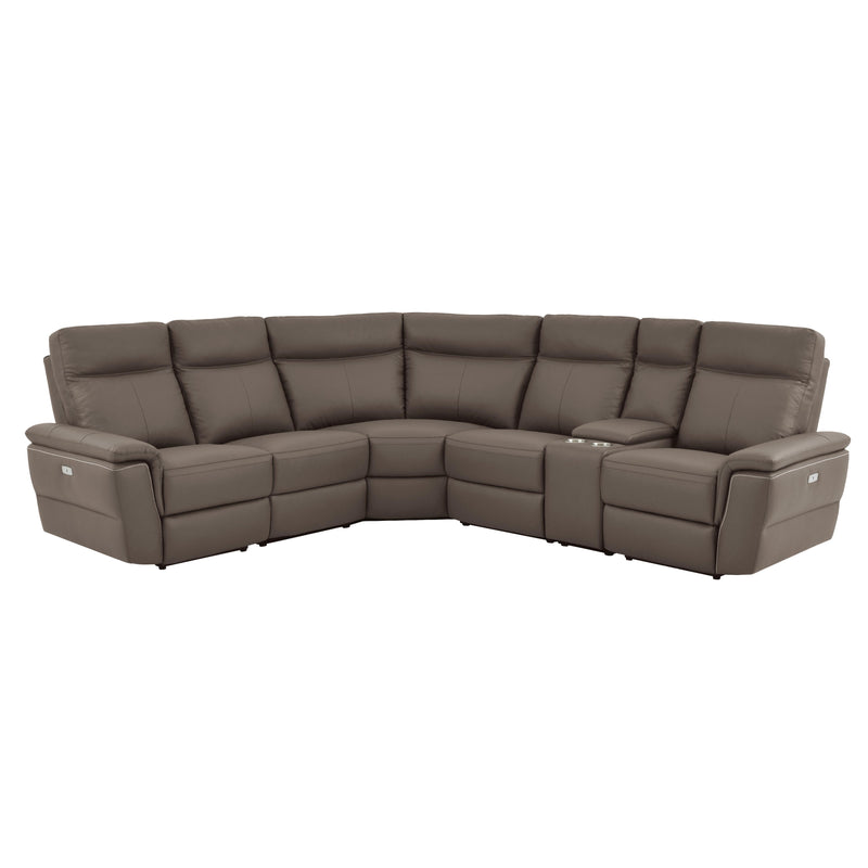 Homelegance Olympia Power Reclining Leather 6 pc Sectional 8308*6C IMAGE 1