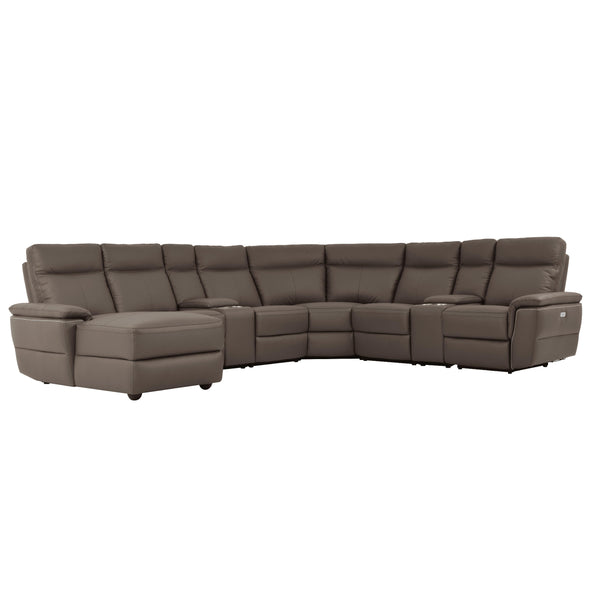 Homelegance Olympia Power Reclining Leather 8 pc Sectional 8308*8A IMAGE 1