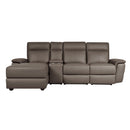 Homelegance Olympia Power Reclining Leather 4 pc Sectional 8308*45LRC IMAGE 1