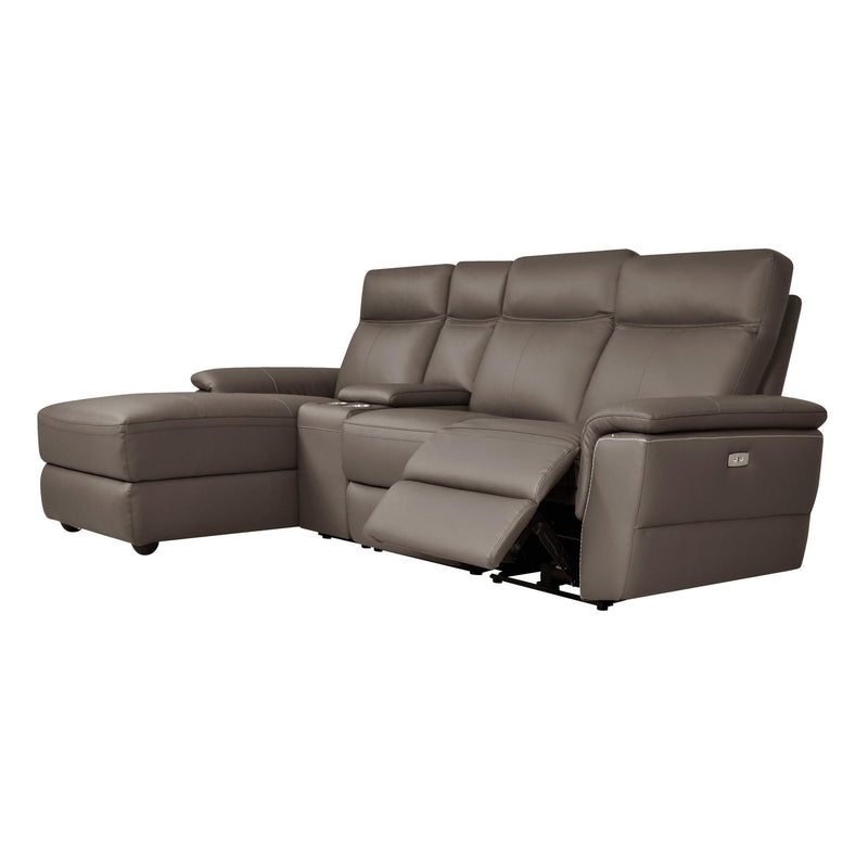 Homelegance Olympia Power Reclining Leather 4 pc Sectional 8308*45LRC IMAGE 3