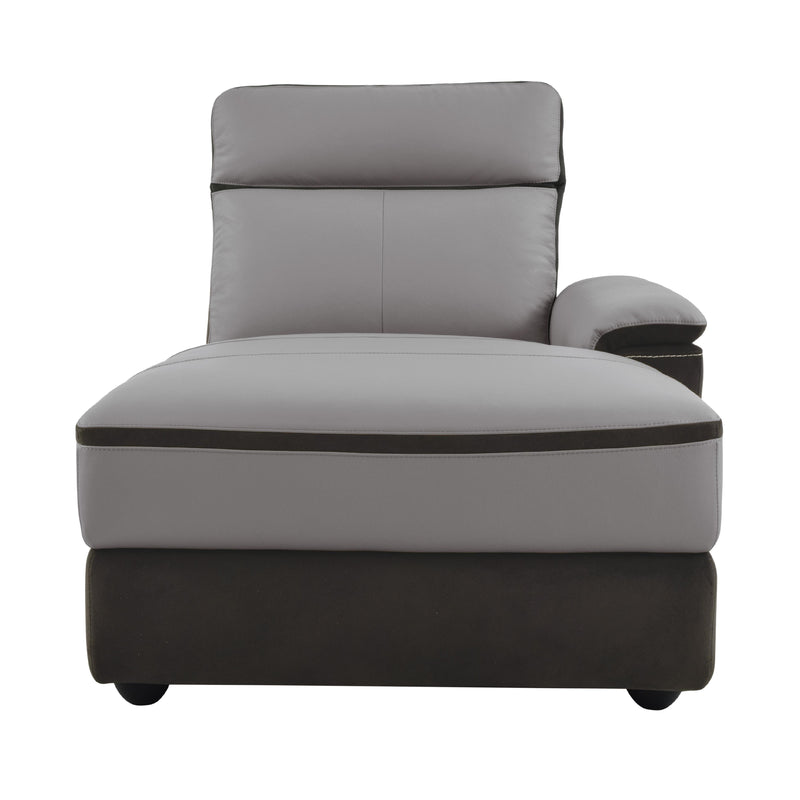 Homelegance Laertes Power Reclining Leather and Fabric 5 pc Sectional 8318*5B IMAGE 5