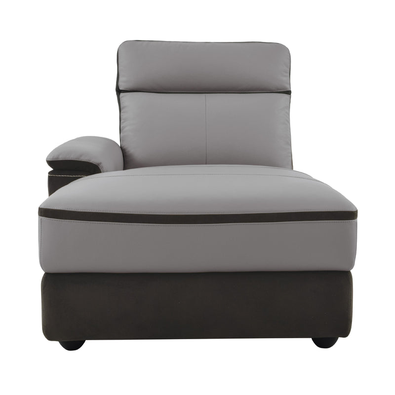Homelegance Laertes Power Reclining Leather and Fabric 6 pc Sectional 8318*6A IMAGE 2
