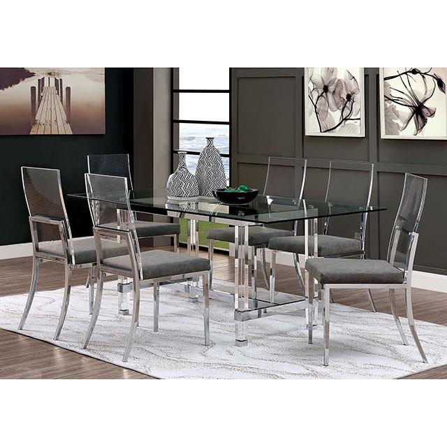Furniture of America Sunniva Dining Table with Trestle Base CM3654T-TABLE IMAGE 2