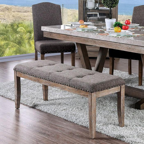 Furniture of America Bridgen Dining Bench CM3429BN IMAGE 1