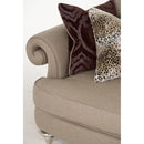 Michael Amini Hollywood Swank Stationary Fabric Sofa 03815-TAUPE-05 IMAGE 3