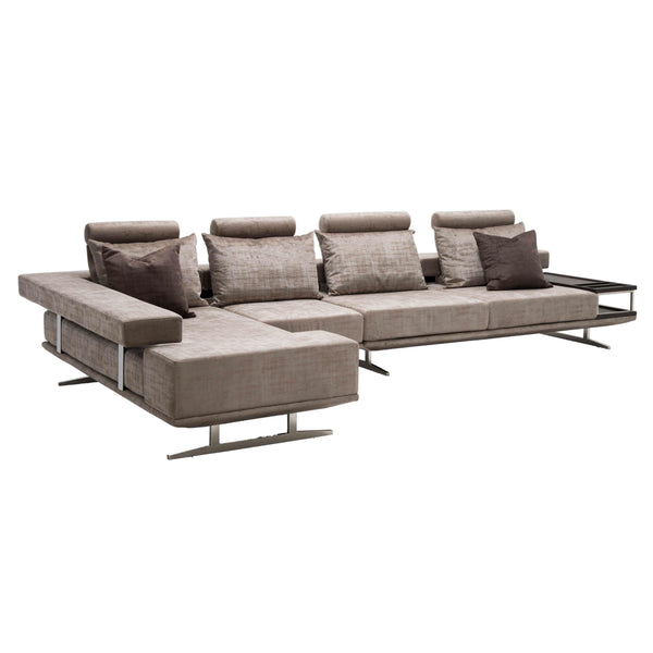 Michael Amini 21 Cosmopolitan Fabric 3 pc Sectional ST-21CSM-RSEC3FWN-13 IMAGE 1