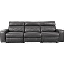  Signature Design by Ashley Samperstone Power Reclining Leather Look 3 pc Sectional 5520358/5520346/5520362 IMAGE 1