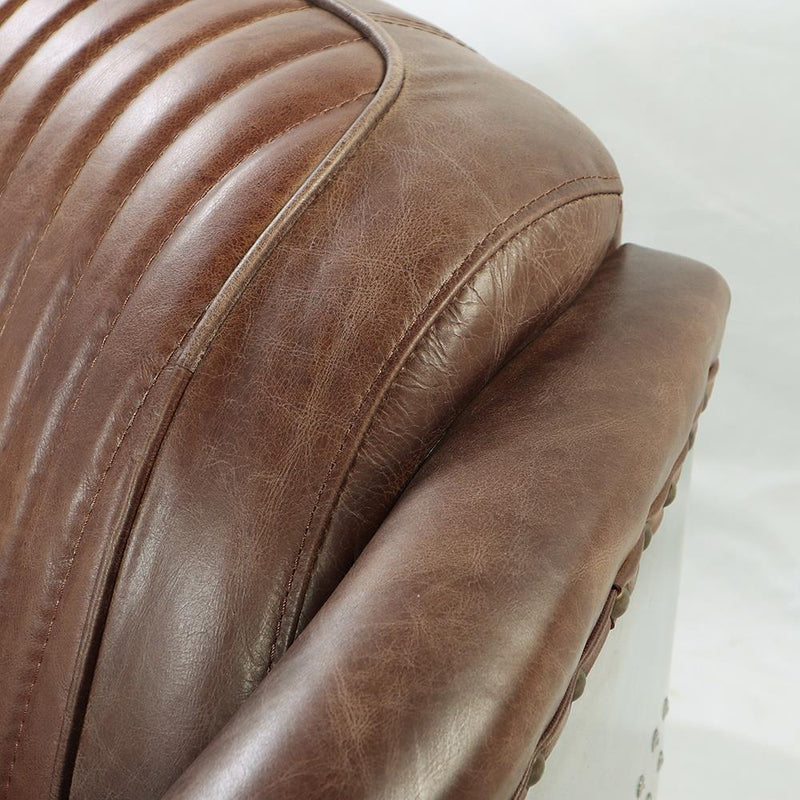 Acme Furniture Brancaster Stationary Leather Loveseat 53546 IMAGE 10