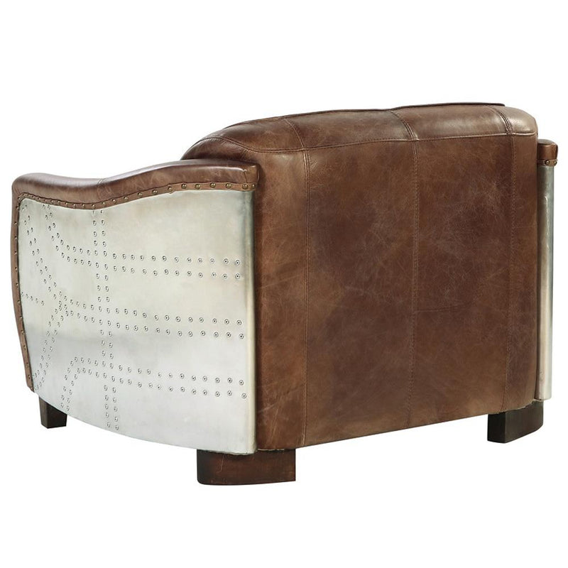 Acme Furniture Brancaster Stationary Leather Loveseat 53546 IMAGE 5