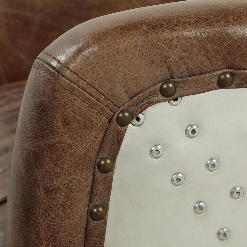 Acme Furniture Brancaster Stationary Leather Loveseat 53546 IMAGE 7