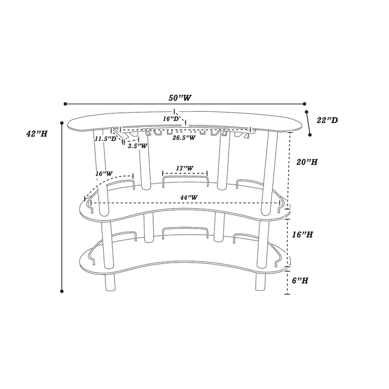 Poundex F2053 Bar Stand IMAGE 10
