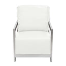 Diamond Sofa Zen Stationary Bonded Leather Accent Chair ZENCHWH IMAGE 2